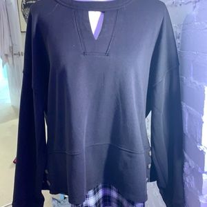 Democracy sweatshirt w great details- Small